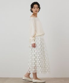 GRACE CONTINENTAL シルクドルマンスリーブトップ