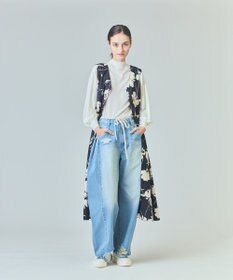 GRACE CONTINENTAL ドロストウエストデニムパンツ