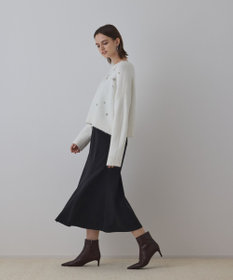 GRACE CONTINENTAL ビジューニットトップ