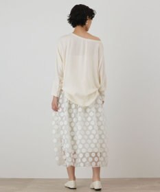 GRACE CONTINENTAL シルクドルマンスリーブトップ