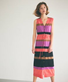 GRACE CONTINENTAL ニットマルチボーダージレ