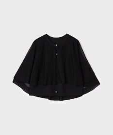 GRACE CONTINENTAL シアーケープニットカーディガン