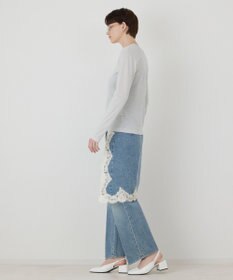 GRACE CONTINENTAL ラメクルーカットトップ
