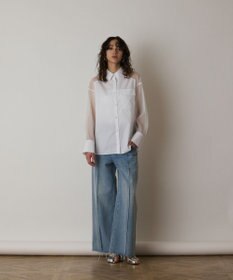 GRACE CONTINENTAL シアーコンビオーバーシャツ