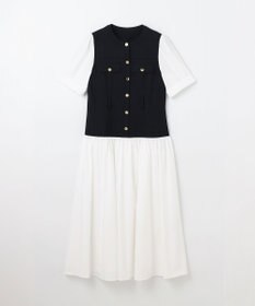 GRACE CONTINENTAL レイヤードコンビワンピース