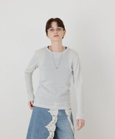 GRACE CONTINENTAL ラメクルーカットトップ