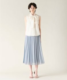 GRACE CONTINENTAL チンツボウタイノースリーブブラウス