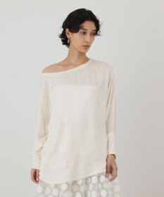 GRACE CONTINENTAL シルクドルマンスリーブトップ