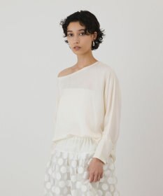 GRACE CONTINENTAL シルクドルマンスリーブトップ