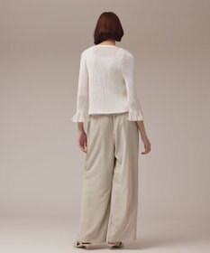 GRACE CONTINENTAL シアーフリルニットカーディガン