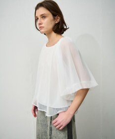 GRACE CONTINENTAL レイヤードチュールトップ