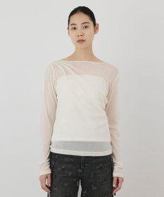 GRACE CONTINENTAL フロッキードレープトップス