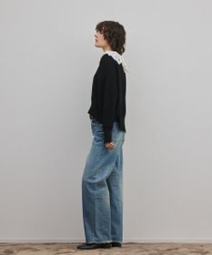 GRACE CONTINENTAL レースカラーニットトップ