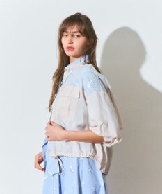 GRACE CONTINENTAL メッシュコンビシアーブルゾン