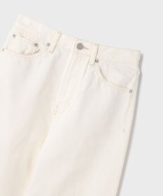 GRACE CONTINENTAL ワイドストレートホワイトデニム