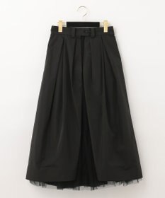 GRACE CONTINENTAL ブラックタフタオーバースカート