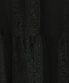 GRACE CONTINENTAL ブラックタフタオーバースカート