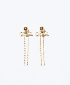 GRACE CONTINENTAL リボンチェーンピアス