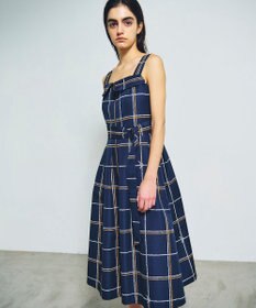 GRACE CONTINENTAL ロープチェックワンピース