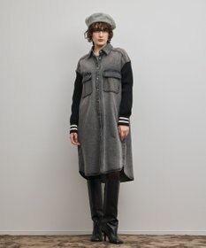 GRACE CONTINENTAL ニットスリーブデニムワンピース