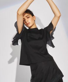 GRACE CONTINENTAL フレアスリーブカットトップ