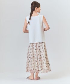 GRACE CONTINENTAL ビジューモチーフノースリーブ