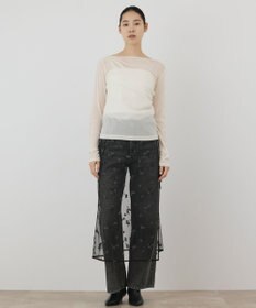 GRACE CONTINENTAL フロッキードレープトップス