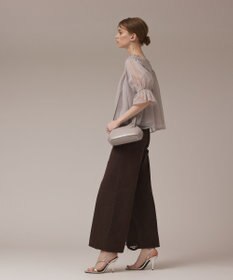 GRACE CONTINENTAL チュールシャーリングトップ