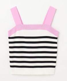 GRACE CONTINENTAL 配色ニットキャミ