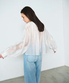 GRACE CONTINENTAL ピンタックショートブラウス