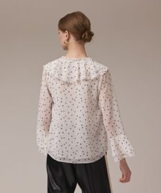 GRACE CONTINENTAL ラッフルドットトップ