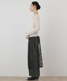 GRACE CONTINENTAL フロッキードレープトップス