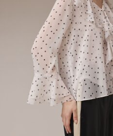 GRACE CONTINENTAL ラッフルドットトップ