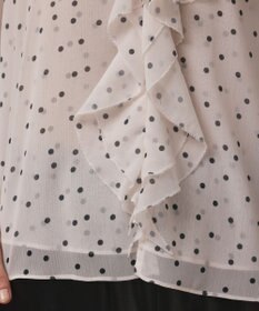 GRACE CONTINENTAL ラッフルドットトップ