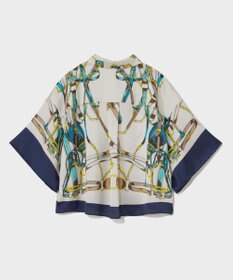 GRACE CONTINENTAL マリンスカーフプリントシャツ