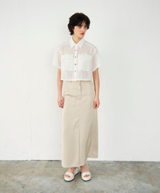 GRACE CONTINENTAL ラッセルメッシュシャツ