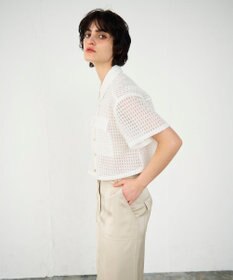 GRACE CONTINENTAL ラッセルメッシュシャツ