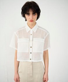 GRACE CONTINENTAL ラッセルメッシュシャツ