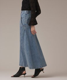 GRACE CONTINENTAL エンボスデニムスカート