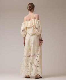 GRACE CONTINENTAL カットワークバギーパンツ