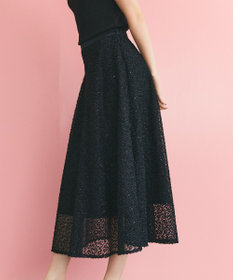 GRACE CONTINENTAL フェザーembドレス