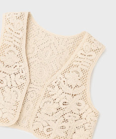 GRACE CONTINENTAL メッシュembジレ