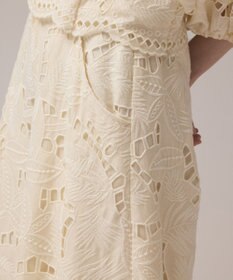 GRACE CONTINENTAL カットワークバギーパンツ