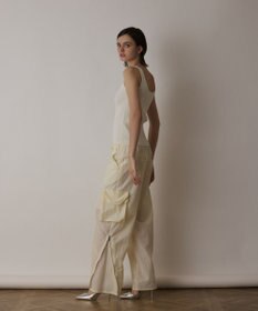 GRACE CONTINENTAL ナイロンジップカーゴパンツ