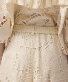 GRACE CONTINENTAL カットワークバギーパンツ