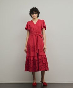 GRACE CONTINENTAL カットワーク刺繍ワンピース