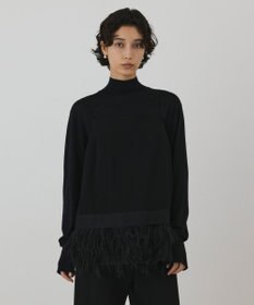 GRACE CONTINENTAL フェザーヘムキャミトップ