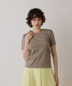 GRACE CONTINENTAL コンパクト天竺トップ カーキ