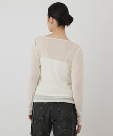 GRACE CONTINENTAL フロッキードレープトップス