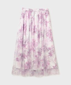 GRACE CONTINENTAL シャドーフラワープリントスカート